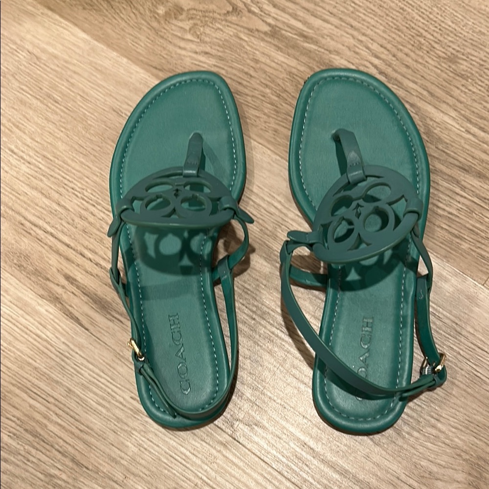 Coach Green Sandals Women size 8